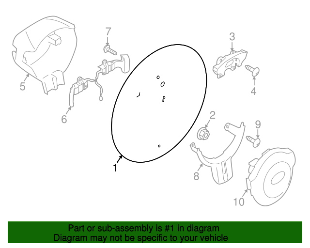 2018 Subaru BRZ Steering Wheel 34312CA080VP Subaru Parts For You