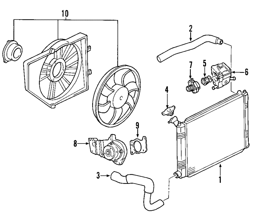 Genuine Ford Engine Coolant Thermostat Kit 3m4z