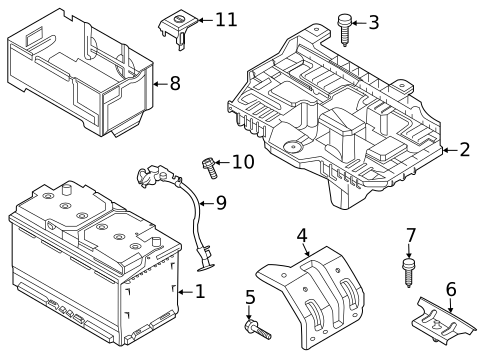 Battery for 2020 Hyundai Palisade | Hyundai OEM Parts Direct