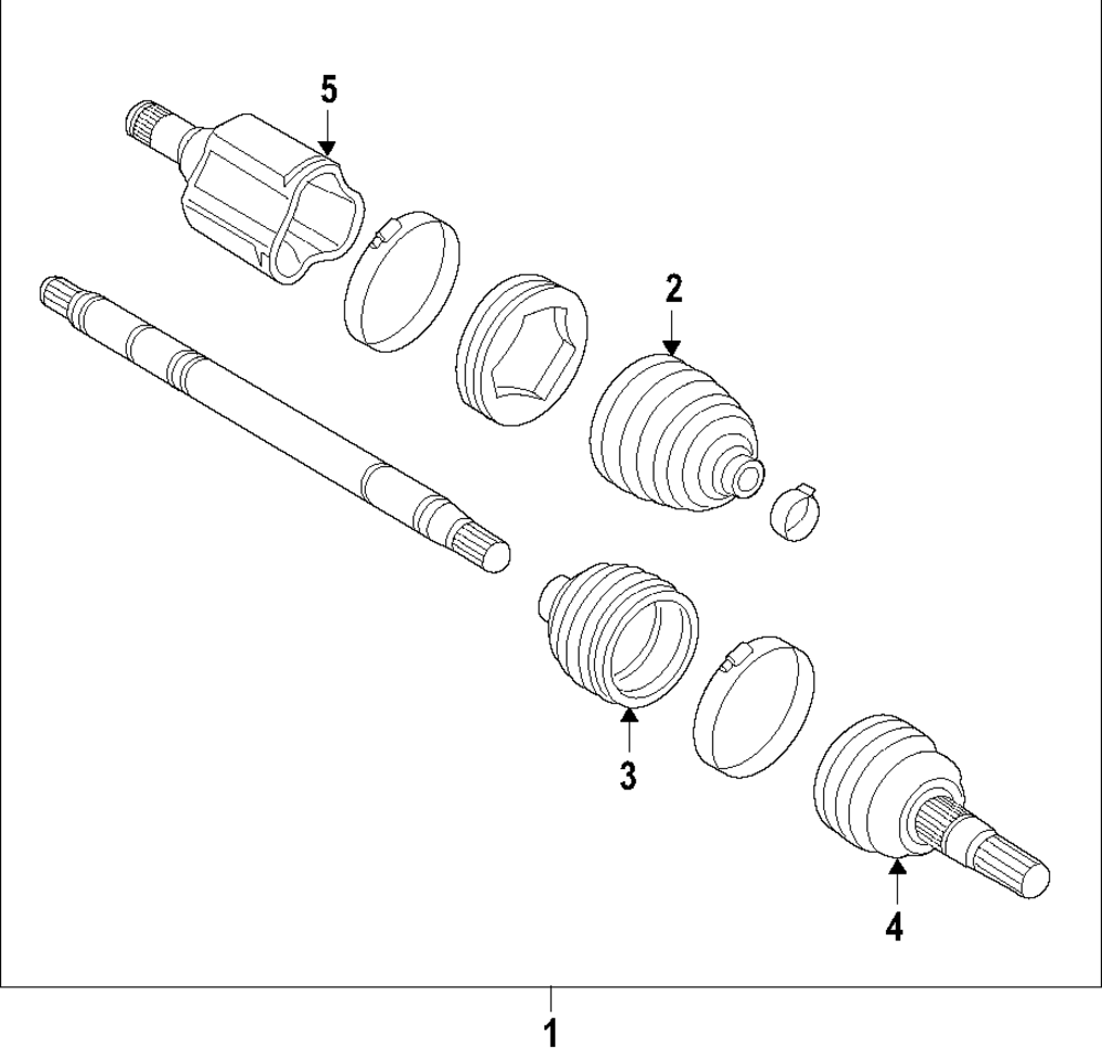 Passenger Side Front Wheel Drive Shaft Tri-Pot Joint - Cadillac (84148845)
