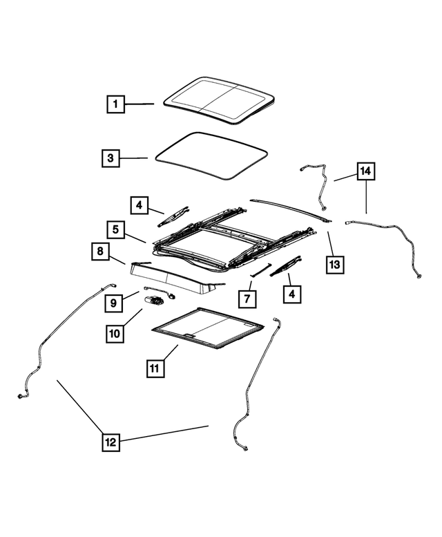 20192023 Dodge Charger Sunroof Drain Hose, Left 68417909AA Mopar Estores