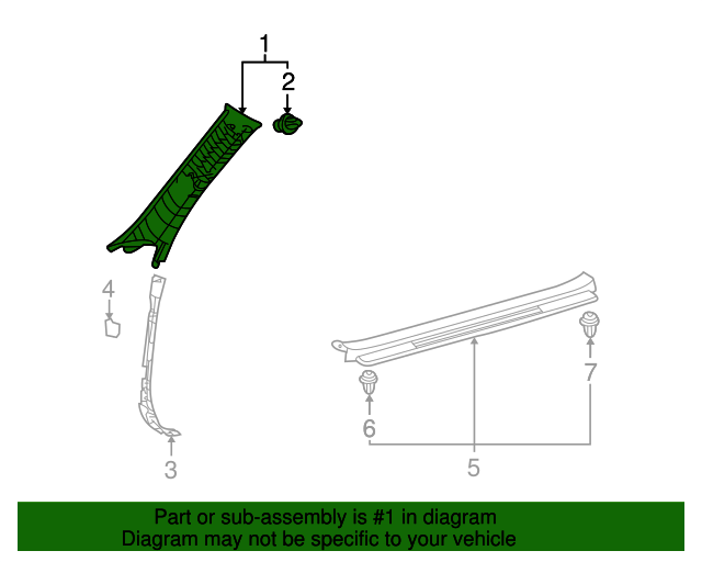 2013 Lexus Windshield Pillar Trim 6222053010C0 OEM Parts Online