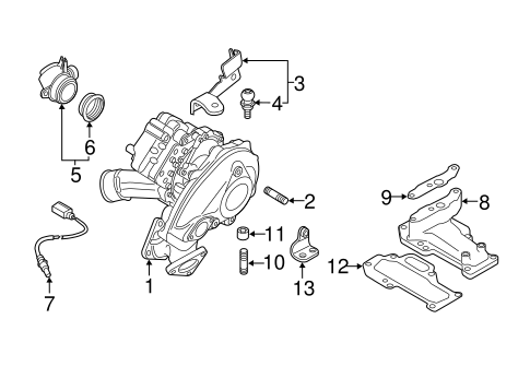 Turbocharger, Supercharger & Ram Air for 2014 Audi A7 Quattro 