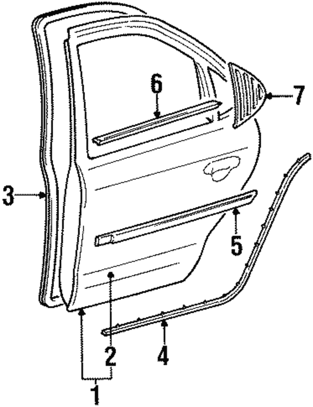 Body Side Molding - Ford (YS9Z-5425533-APTM)