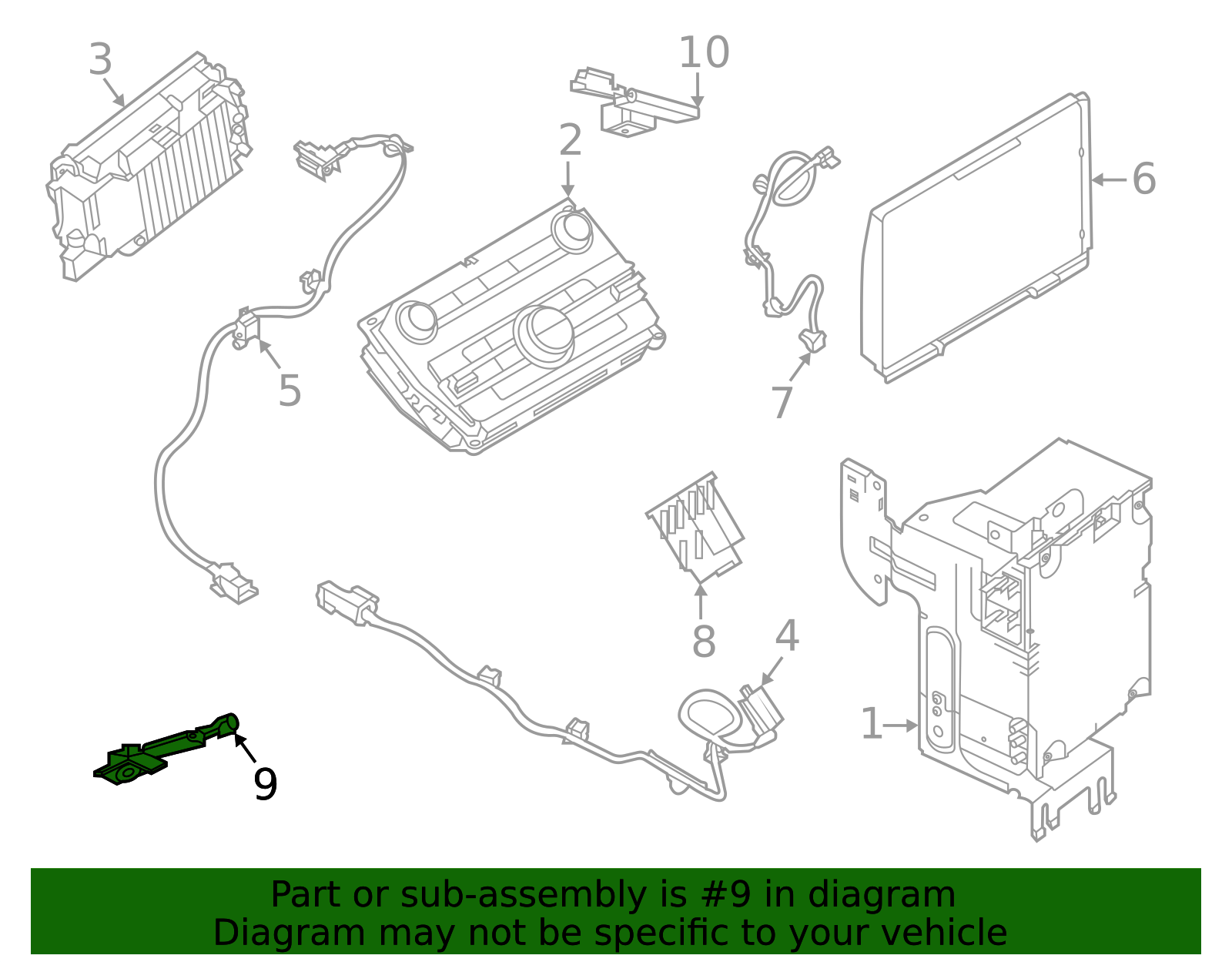 Microphone - Ford (LB5Z-19A391-AB)