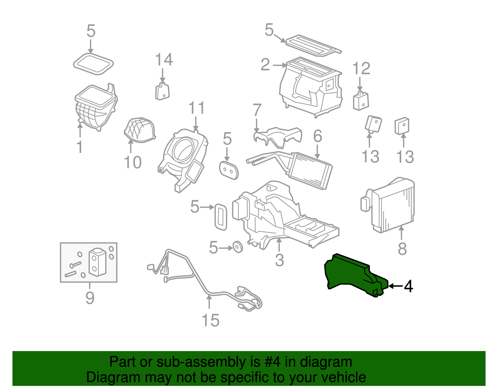 Duct, Floor Air Otlt - GM (10396904)