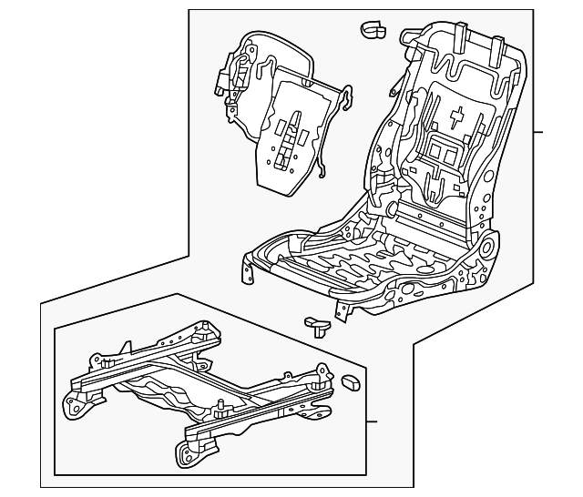 81526TX4A02 Frame, L Front Seat 20132018 Acura RDX Acura Express