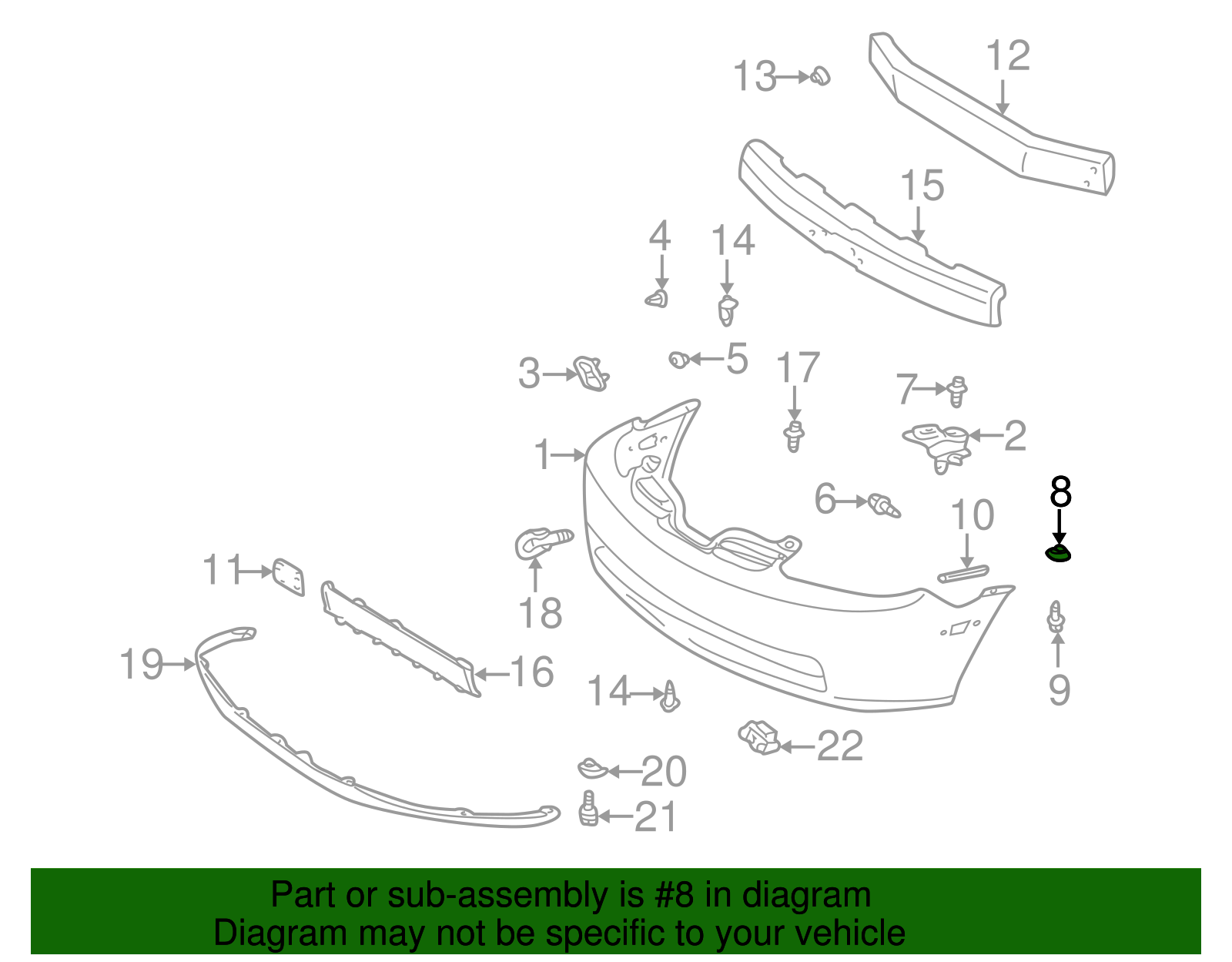 Bumper Cover Side Bracket - Scion (52147-16080)