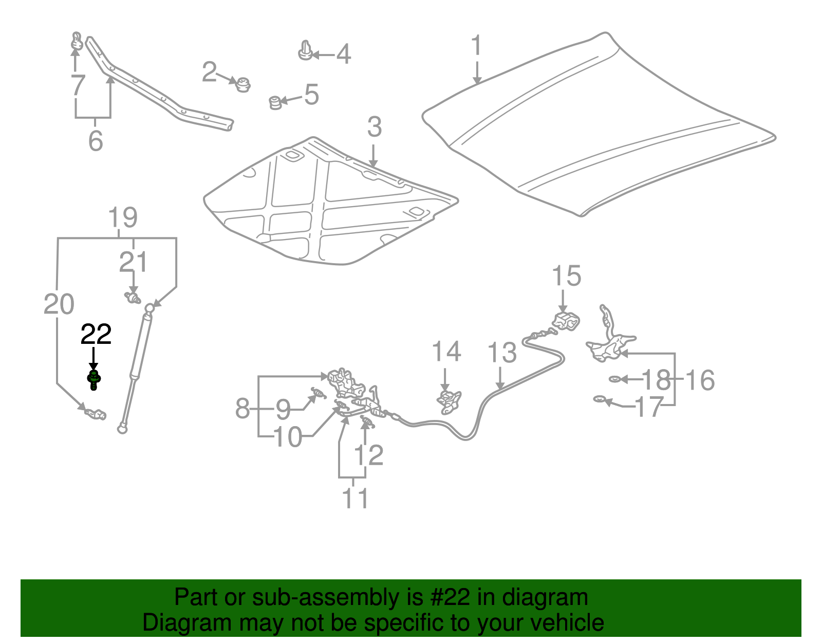 Support Cylinder Bolt - Scion (90119-08842)