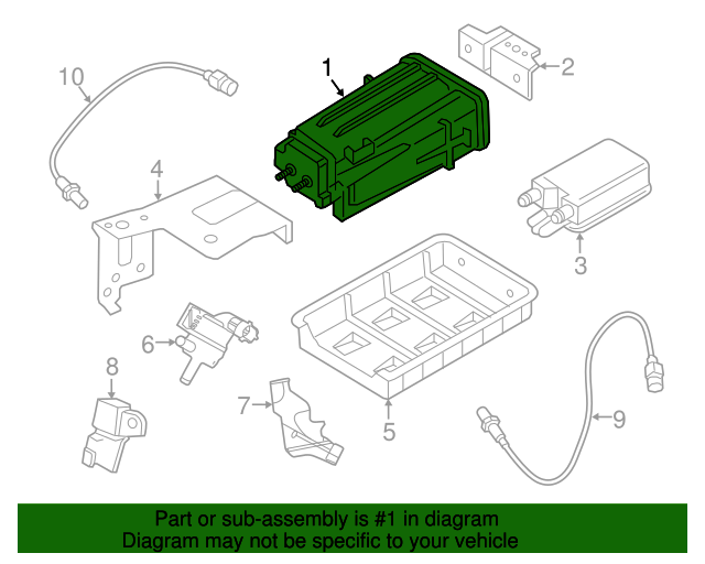 2013 Hyundai Elantra GT Vapor Canister 314101M651 OEM Parts Online