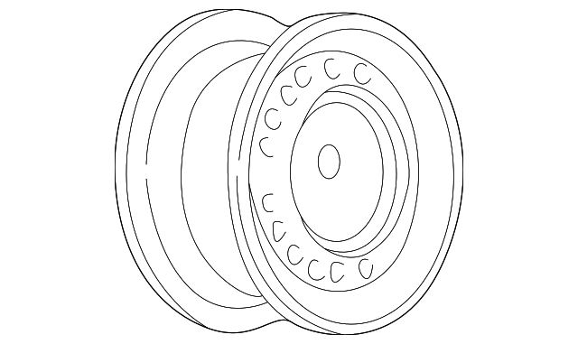 Wheel, Steel - GM (9591661)