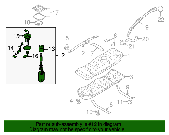 311102J500 Fuel Pump Assembly 2009 Kia Borrego Kia.Parts Store