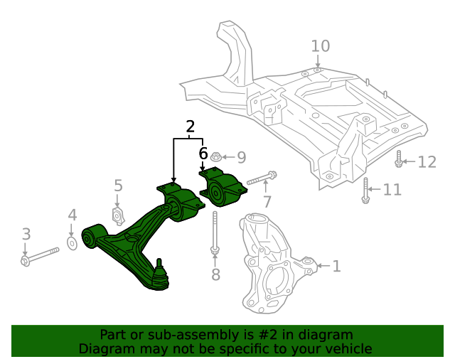 247-330-75-02 - Lower Control Arm 2019-2022 Mercedes-Benz A 220 