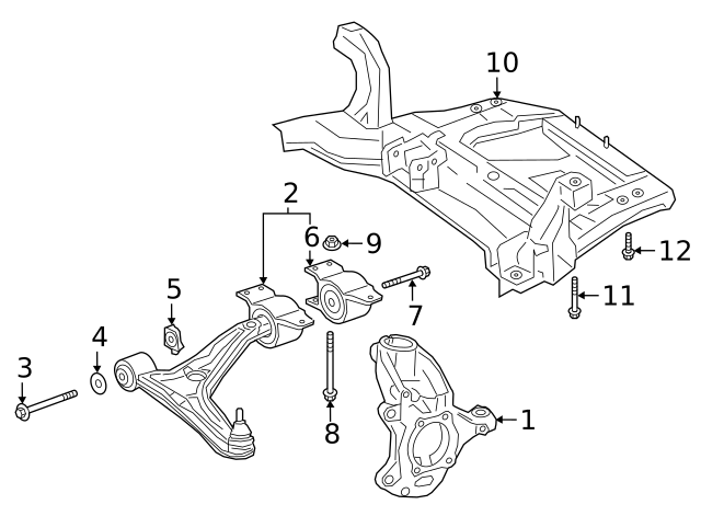 247-330-75-02 - Lower Control Arm 2019-2022 Mercedes-Benz A 220 