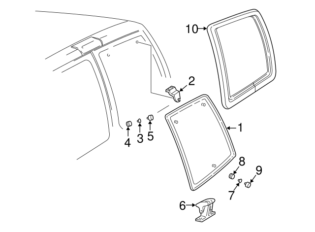 Genuine GM 15005920 Quarter Window Latch Bearing