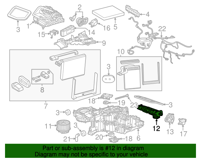 20142020 GM Air Conditioning Evaporator Core Case 84340797 GM Parts