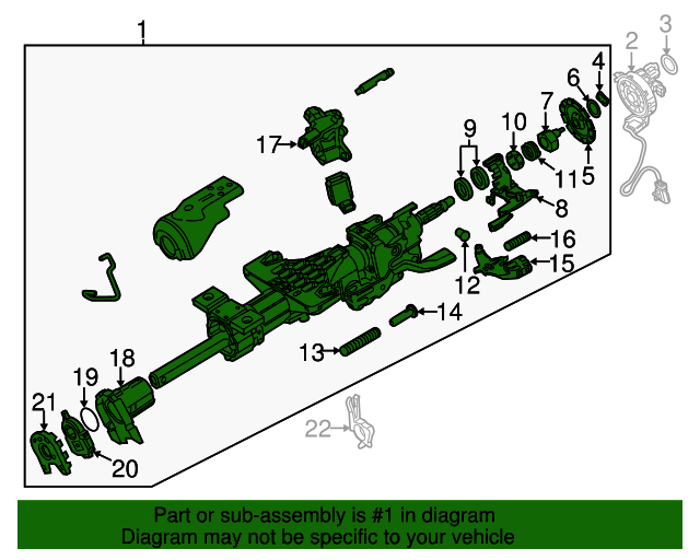 20142020 GM Steering Column 84634677 GM Parts Center
