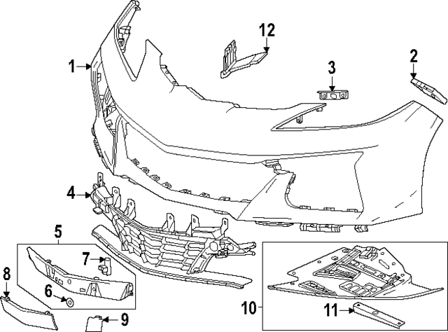 2023-2024 Chevrolet Corvette Bumper Cover 84986961 | GM Parts Center