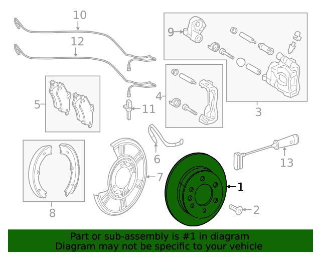 910423210007 Disc Brake Rotor 20192024 MercedesBenz Mercedes