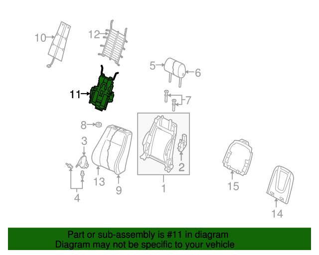 8K0881880 Lumbar Support 20082017 Audi Audi Parts Store