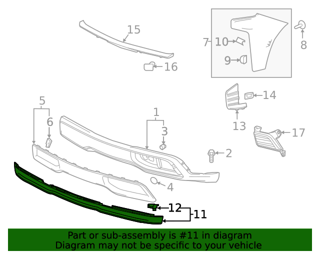 20222023 Chevrolet Lower Deflector 84878968 Auto Parts Express
