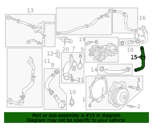 55506796 - Thermal Bypass Hose 2020-2025 GM | Gateway Buick GMC Parts