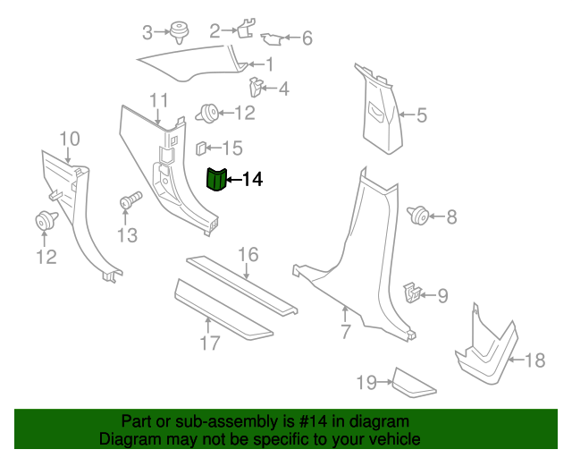 Genuine BMW 51437243111 Kick Panel Cover (OBD Plug Cover) Beige FREE Shipping on Most
