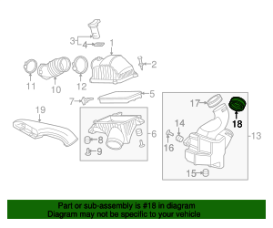 2009-2015 Honda Pilot Resonator Lower Seal 17253-RN0-A01 OEM Parts Online