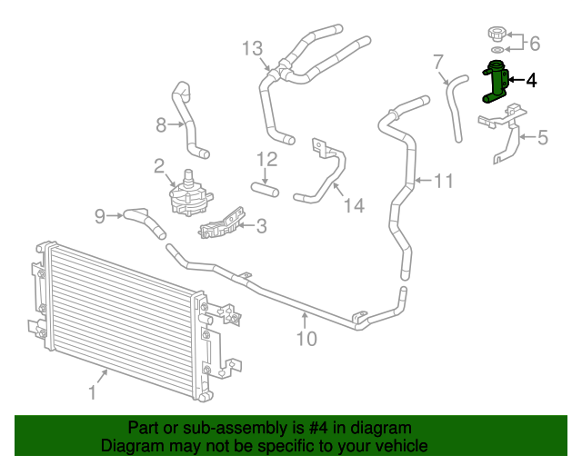 20142019 Cadillac XTS Intercooler Coolant Reservoir 22797752