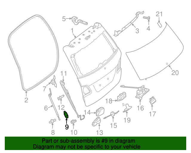 20122014 MercedesBenz Lift Cylinder Cap 1669820709 MB Parts Center