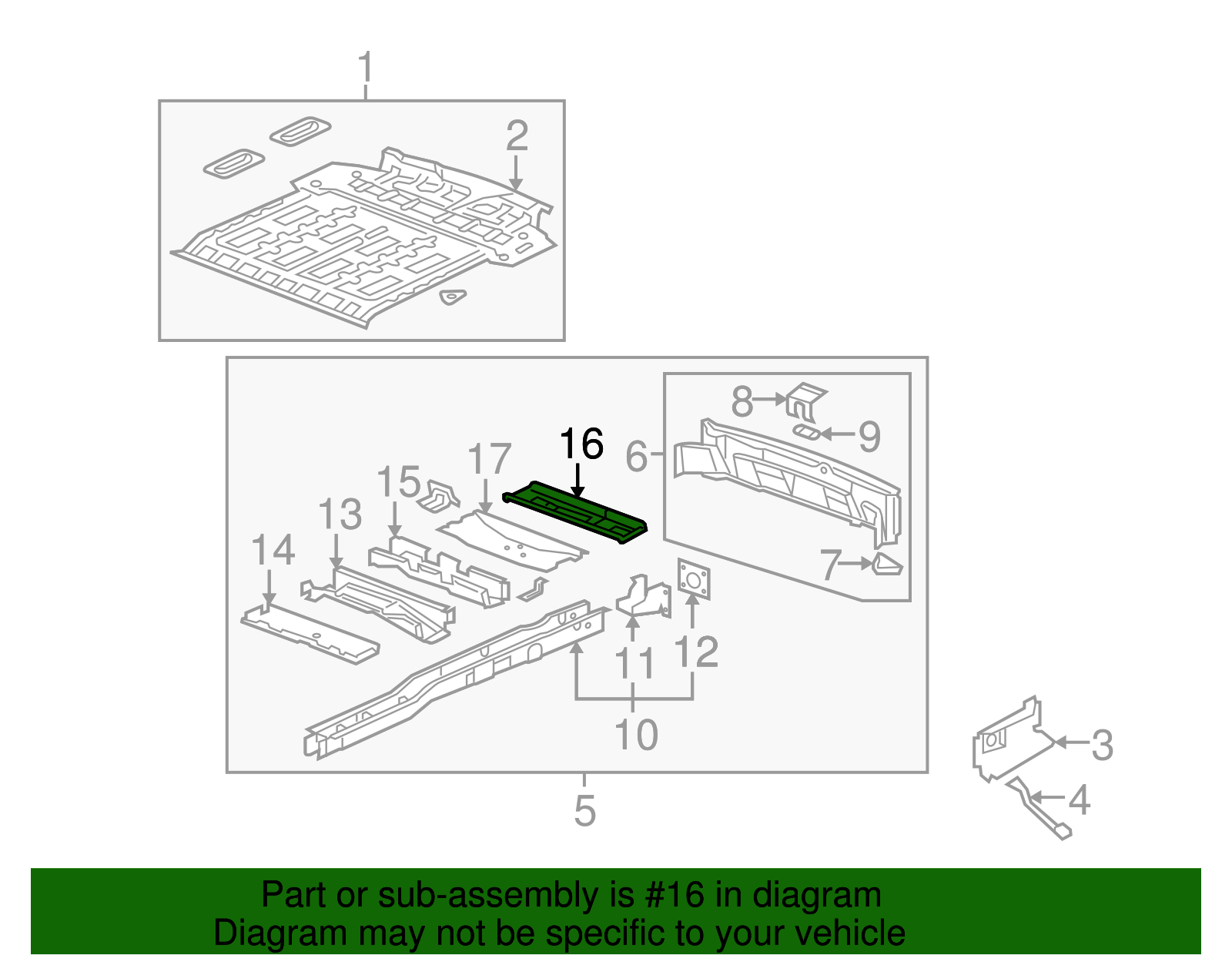 Rear Cross-Member - GM (10448421)