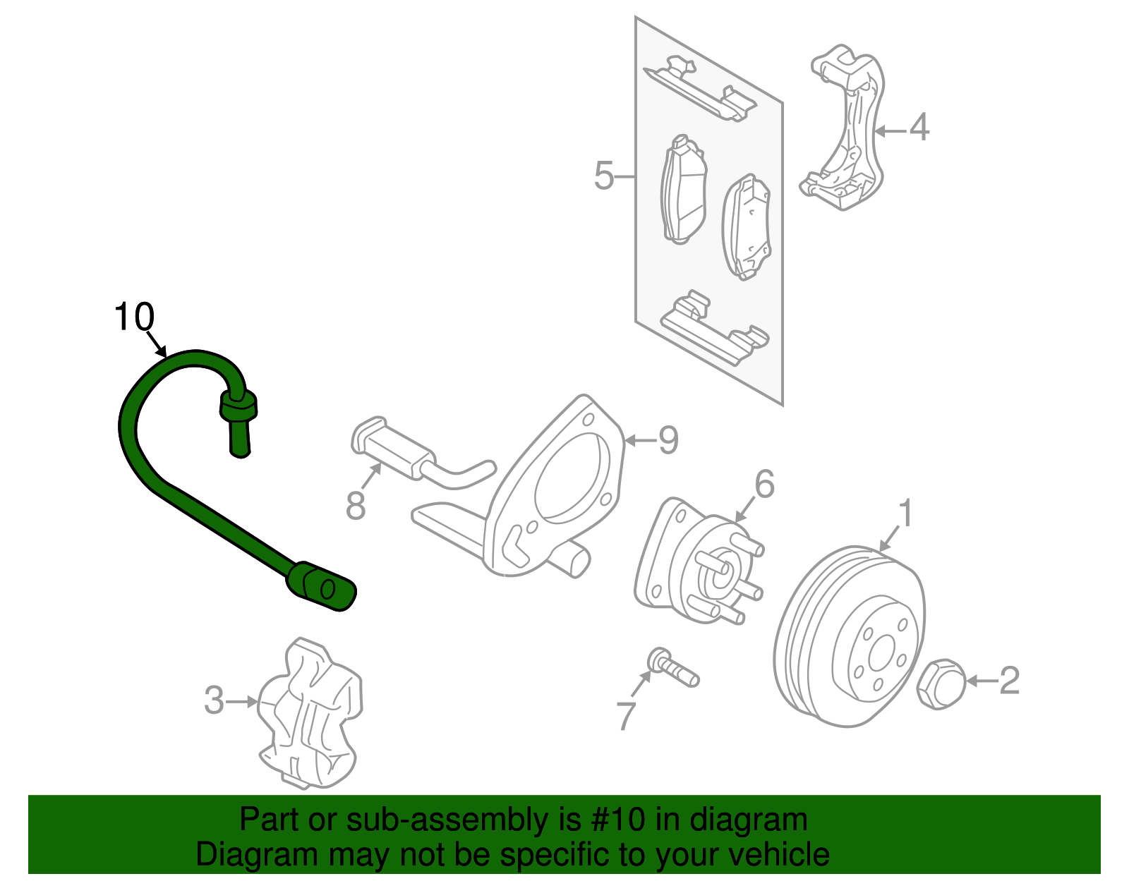 Brake Hose - GM (19366708)
