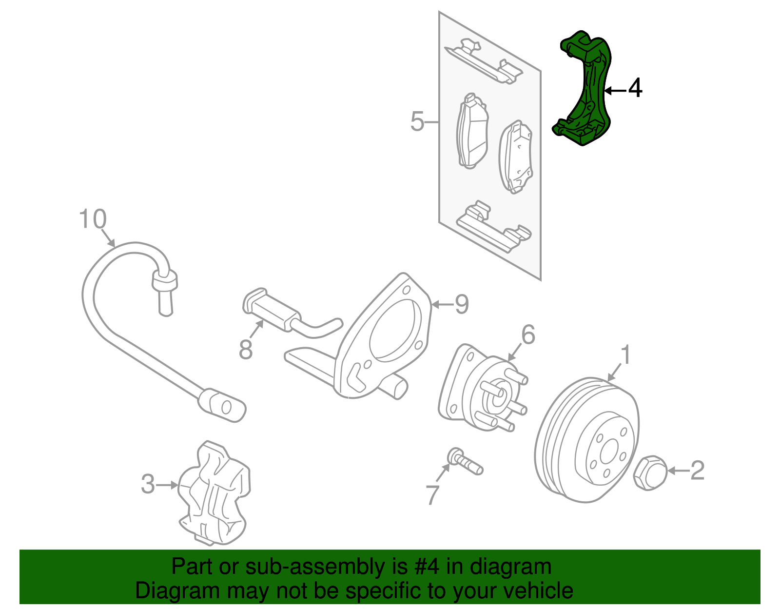 Mount Bracket - GM (88964175)