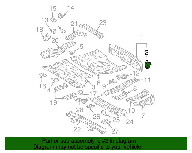 2004-2009-lexus-reinforcement-58324-0e030-oem-discount-parts