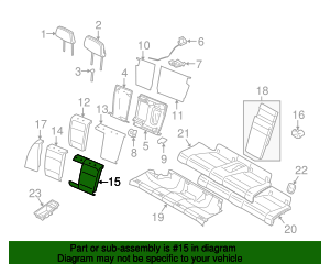 2008-2013 BMW Cover backrest leather left 52-20-7-247-352 | AutoNation ...