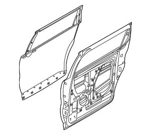 77004-R0010 - Door Shell 2022-2024 Kia Carnival | Kia.Parts Store