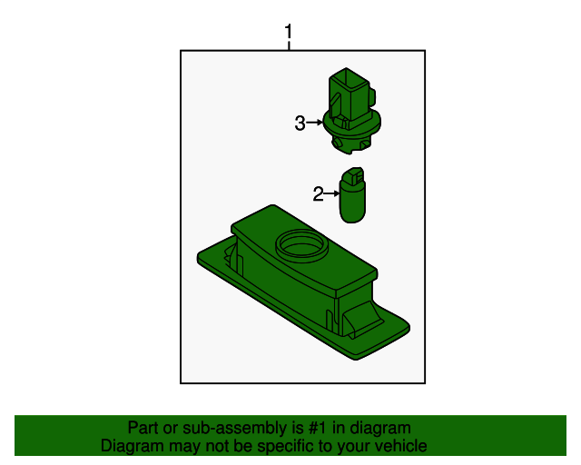 Kia 20062016 Kia License Lamp 925012G000 KIA Parts Hub Kia parts