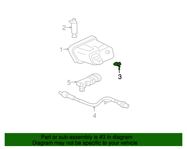 19962013 GM Fuel Tank Pressure Sensor 16238399 GMPartsNow