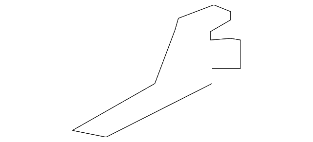 Passenger Side Upper Plenum Extension with Nut - GM (96810710)