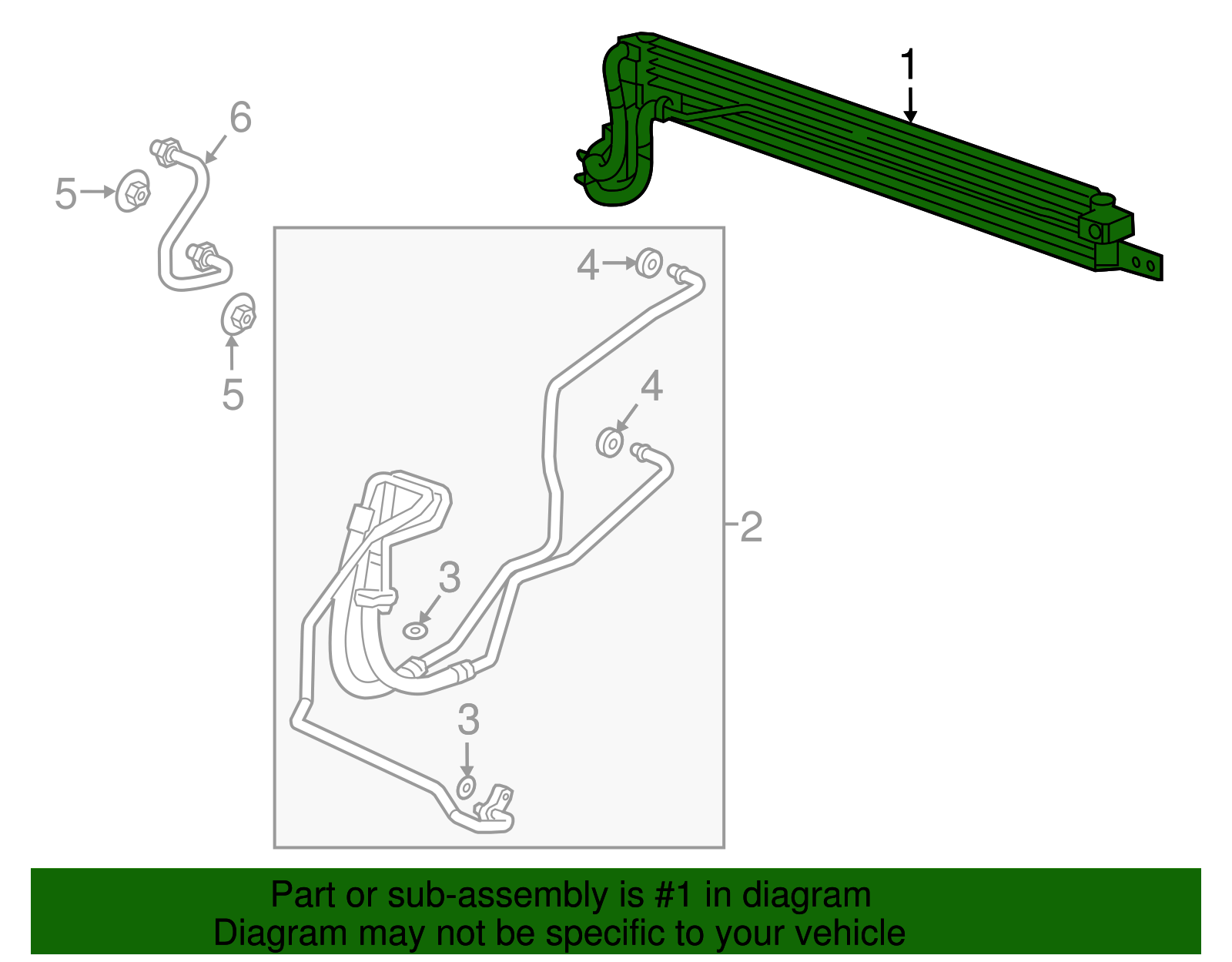 Automatic Transmission Auxiliary Fluid Cooler - GM (95152162)