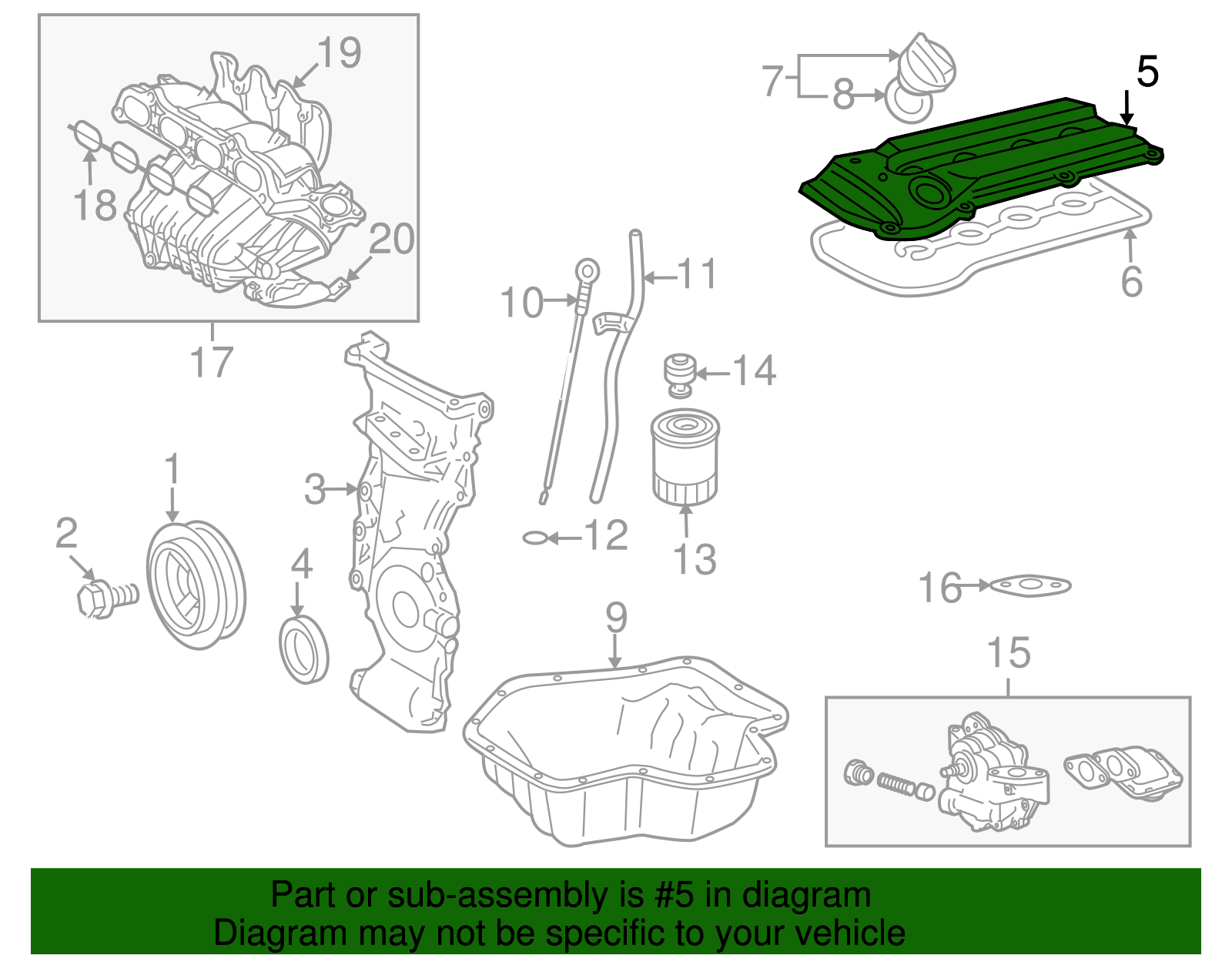 Valve Cover - Scion (11201-0H061)