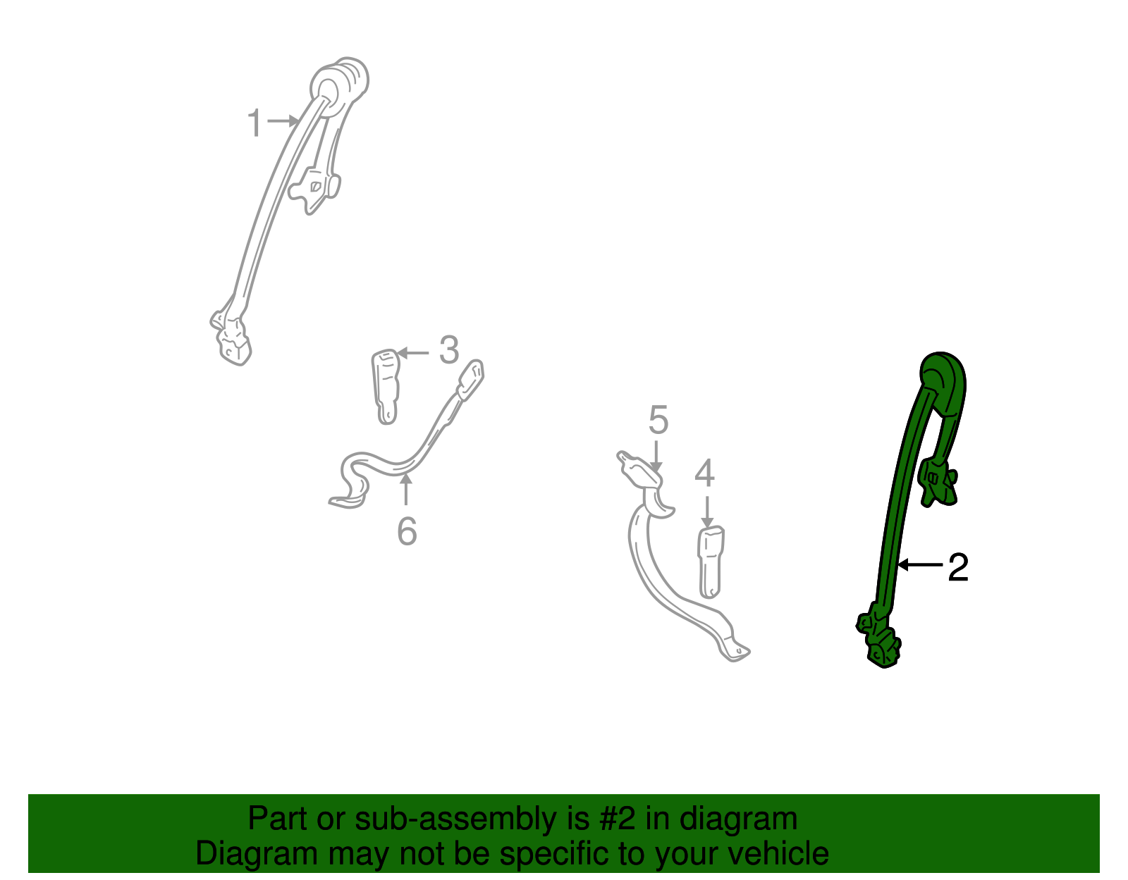 Lap & Shoulder Belt - GM (88951164)