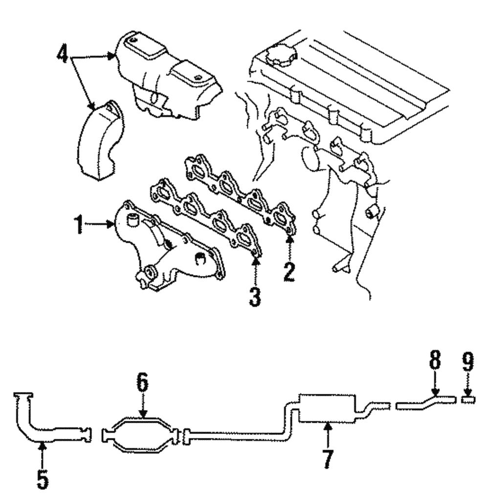 Catalytic Converter - Ford (E9JY-5E212-A)