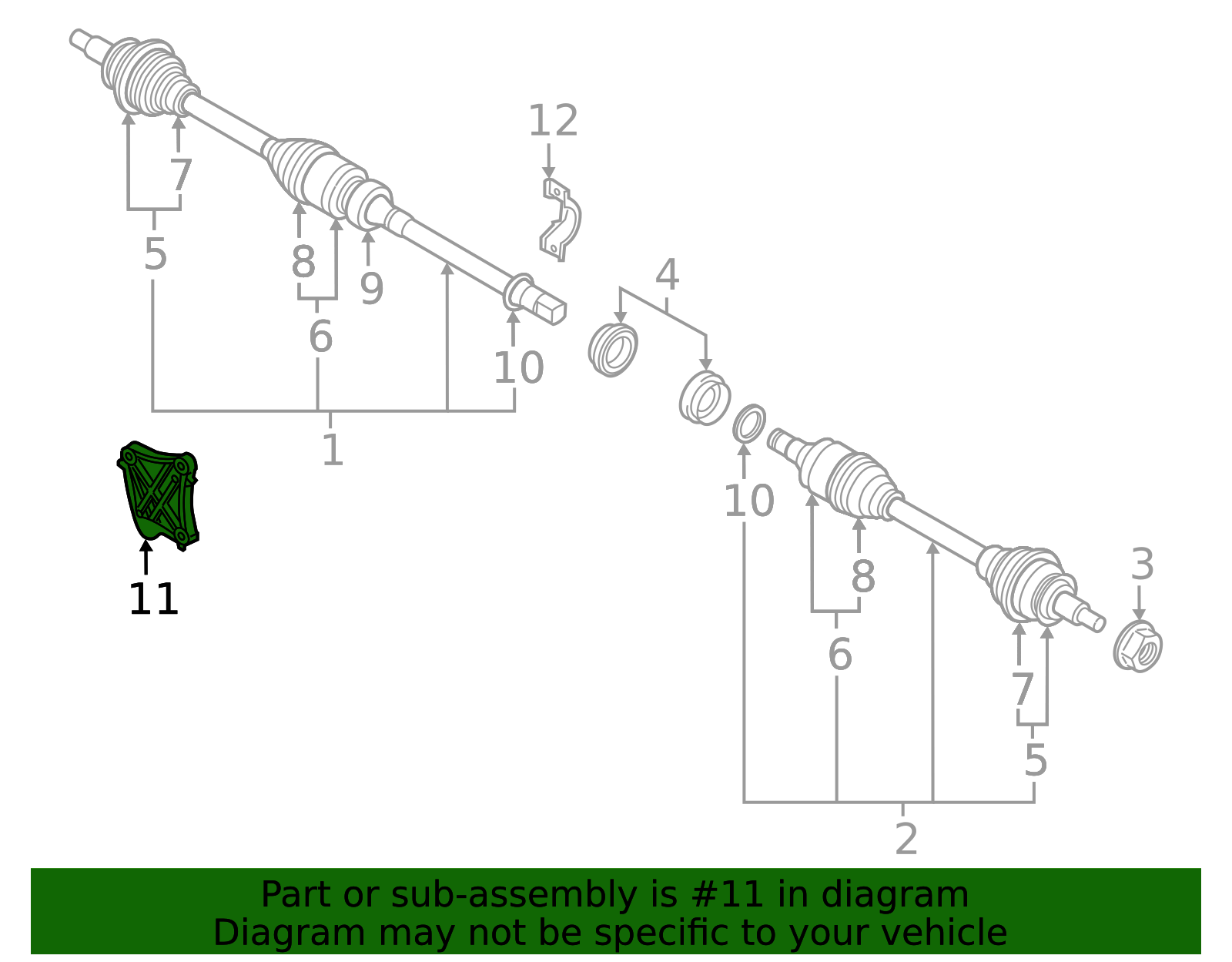 Support Bracket - Toyota (43496-WB002)