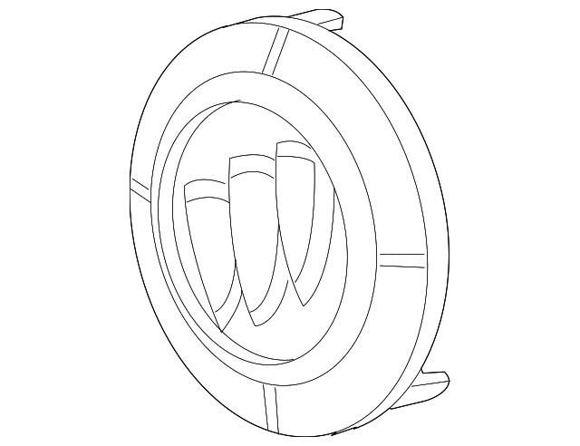 Chrome Front Grille Emblem - Buick (89045663)