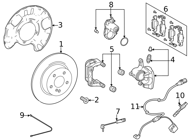 2019-2024 Mercedes-Benz Caliper 463-423-19-00 | Benzel Busch 