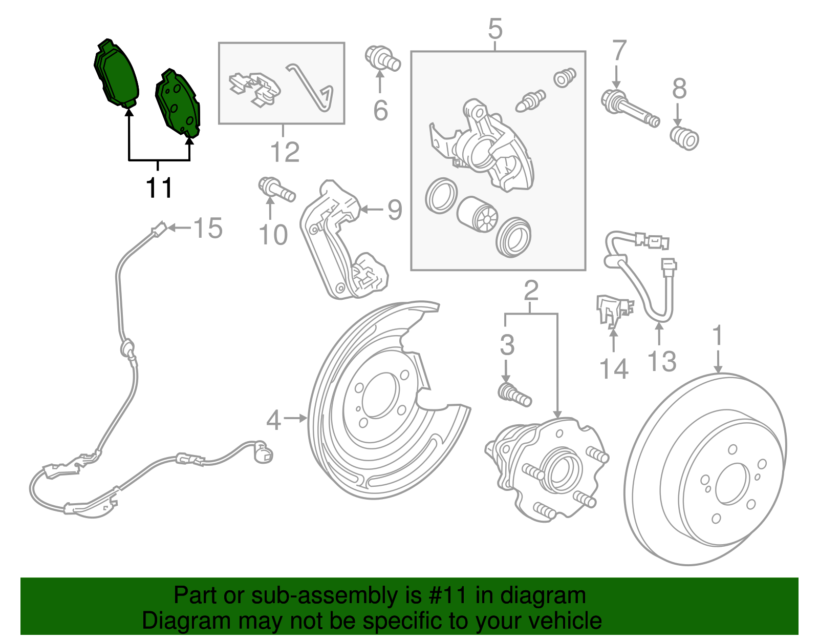 Brake Pads Rear - Scion (04466-76012)