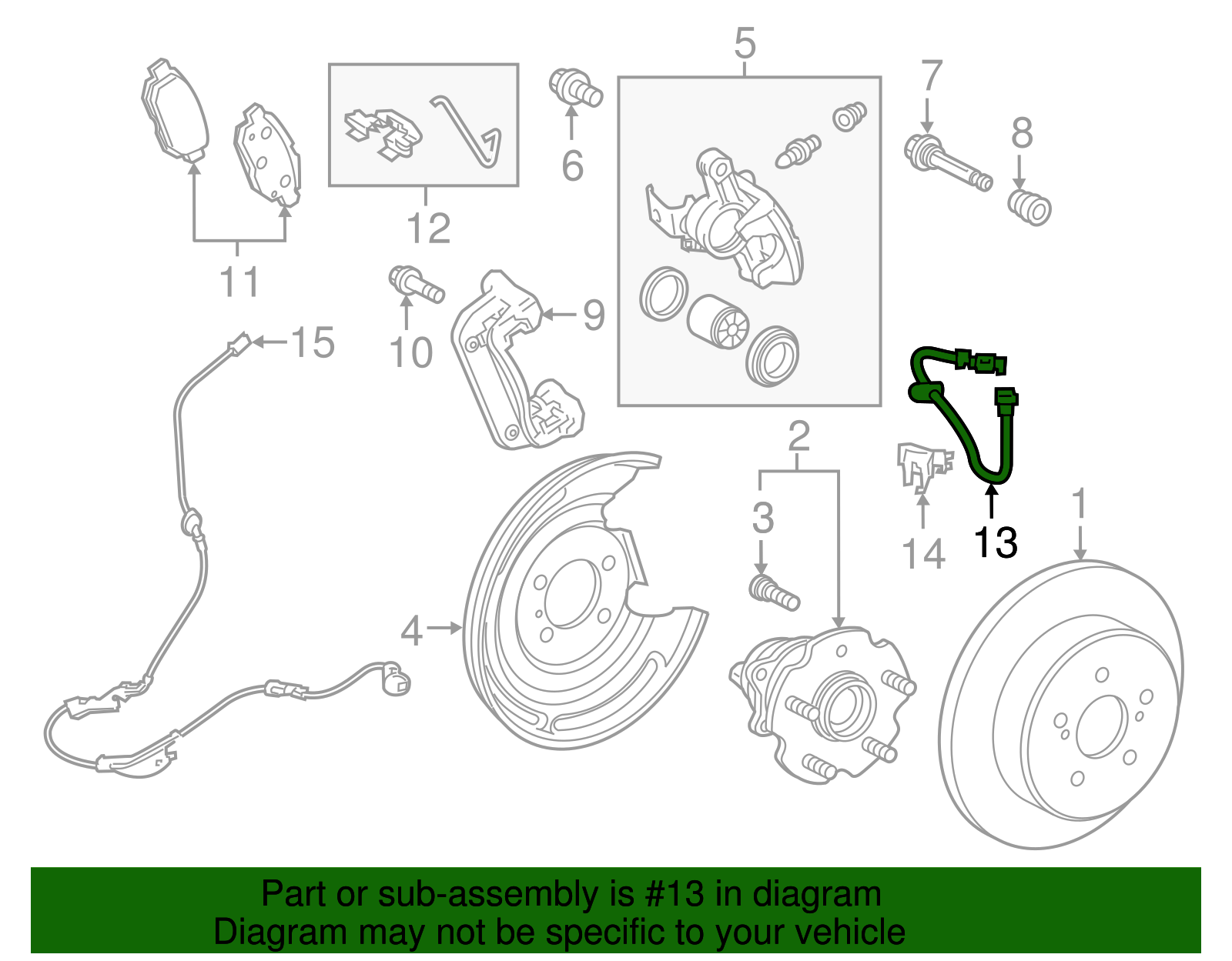 Brake Hose - Scion (90947-02G32)