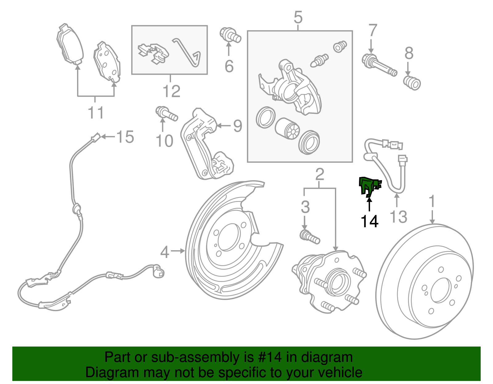 Brake Hose Clip - Scion (47351-12210)