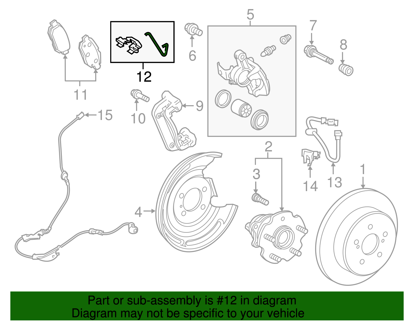 Brake Pads Hardware Kit - Scion (04948-76000)